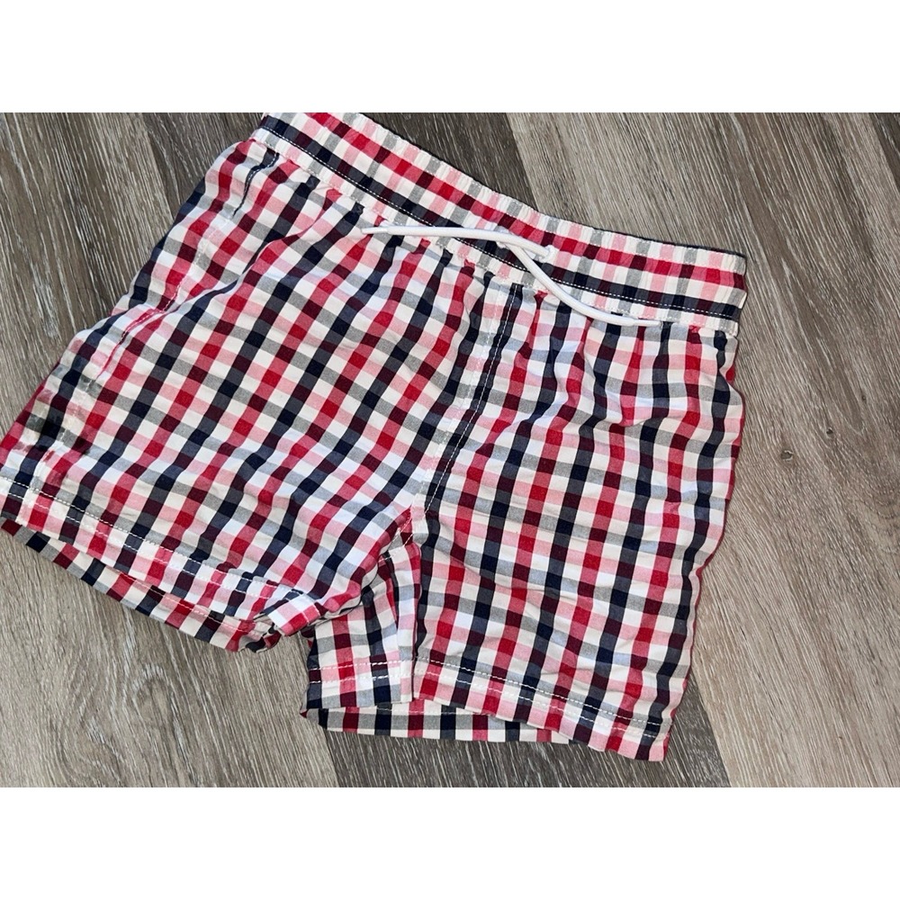 janie and jack boys swim trunks Size 4 Plaid Gingham